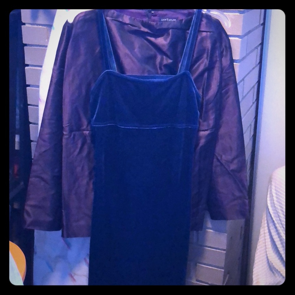 Strappy-back Sexy Blue Velvet dress